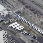 　停車した特急列車スペーシアＸ２号＝２０日、栃木県鹿沼市
