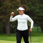 　ＣＰＫＣ女子オープンの第３ラウンドで首位をキープした山下美夢有＝２２日、ロイヤル・メイフェアＧＣ（ゲッティ＝共同）