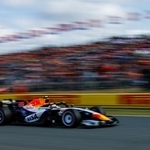 　自動車のＦ１シリーズ第１２戦オランダＧＰ予選で１２番手だったレーシングブルズの角田裕毅＝２２日、ザントフォールト（ゲッティ＝共同）