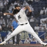 　日本ハム戦に先発したロッテのジャクソン＝ＺＯＺＯマリン