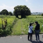 　清水刹那さん倒れていた現場付近＝２４日、相模原市中央区