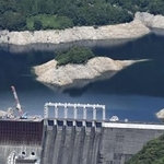　貯水率が低下している高知県の早明浦ダム＝１９日