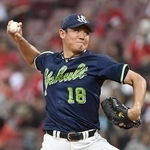 　広島戦に先発したヤクルト・奥川＝マツダ