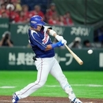 　鷺宮製作所戦の４回、２ランを放つホンダ熊本・代打山根＝東京ドーム