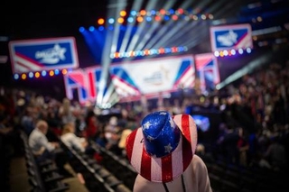 　テキサス州で始まった米共和党大会＝９日、ダラス（ＡＰ＝共同）