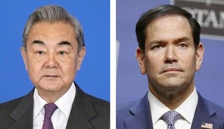 　中国の王毅外相、ルビオ米国務長官（ゲッティ＝共同）