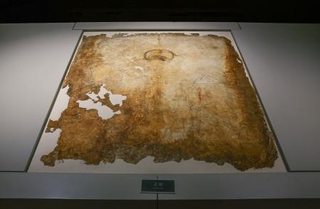 　キトラ古墳壁画の北壁「玄武」
