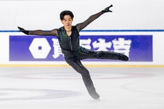 　男子フリー　演技する蛯原大弥＝アンカラ（ＩＳＵ提供・ゲッティ＝共同）