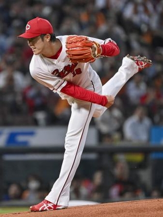 　巨人戦に先発した広島・森下＝マツダ