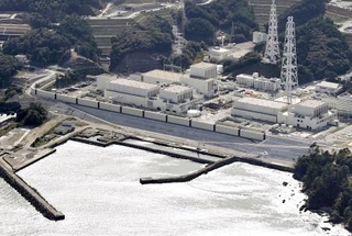 　宮城県の東北電力女川原発＝２０２４年１０月