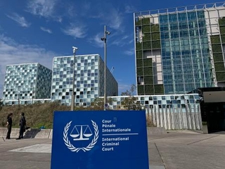 　オランダ西部ハーグにある、国際刑事裁判所の本部＝２３日（共同）