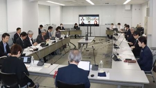 　医療データ活用に関する内閣府の検討会＝３０日午後、東京都千代田区