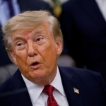 　トランプ米大統領＝８月３１日、ワシントン（ゲッティ＝共同）