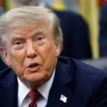 　トランプ米大統領＝８月３１日、ワシントン（ゲッティ＝共同）