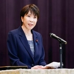 　自衛隊指揮官幹部会同で訓示する高市首相＝２日午前、防衛省