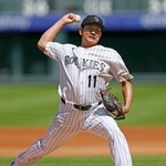 　オリオールズ戦に先発し、６回３失点で勝敗は付かなかったロッキーズ・菅野＝デンバー（ゲッティ＝共同）