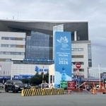 　ロシア極東ウラジオストクで行われた「東方経済フォーラム」の会場