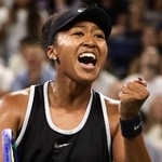 　女子シングルス３回戦　ポイントを奪い喜ぶ大坂なおみ＝ニューヨーク（ＡＰ＝共同）