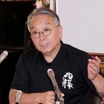 　取材に応じるＮＰＯ法人「抱樸」の奥田知志理事長＝７日午後、北九州市八幡東区