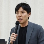 　「ＮＨＲＩ設立推進ネットワーク」結成の記者会見で話す事務局長の山本悠一弁護士＝１０日午後、東京都内