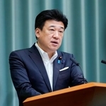 　記者会見する木原官房長官＝１４日午後、首相官邸