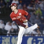 　ロッテ戦に先発した楽天・荘司＝ＺＯＺＯマリン