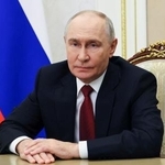 　ロシアのプーチン大統領＝１６日、モスクワ（ＡＰ＝共同）