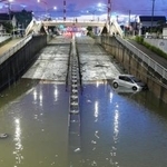 　８月の千葉豪雨で冠水したアンダーパス＝千葉市中央区