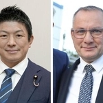 　参政党の神谷宗幣代表、ＡｆＤのクルパラ共同代表（ゲッティ＝共同）