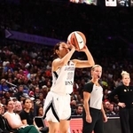 　米ＷＮＢＡでスパークス戦に出場したエースズの山本麻衣＝２２日、ラスベガス（ＷＢＡＥ・ゲッティ＝共同）