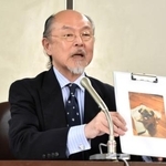 　東京都内で記者会見する原告代理人の渋谷寛弁護士＝２４日午後