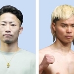 　左から井上拓真、那須川天心