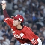 　西武戦に先発した楽天・岸＝ベルーナドーム