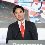 　ブリヂストンがローマで開いた発表会で発言する森田泰博ＣＥＯ＝９月３０日（共同）