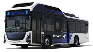 　トヨタ自動車の燃料電池バス「ＳＯＲＡ（ソラ）」の新型車