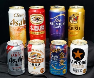 　ビール大手４社の商品