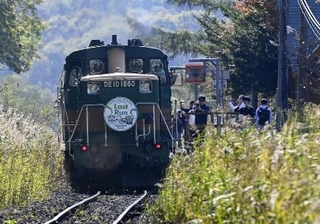 　１０日が最終運行だった観光列車「くしろ湿原ノロッコ号」