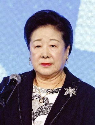 　旧統一教会の韓鶴子総裁（ゲッティ＝共同）
