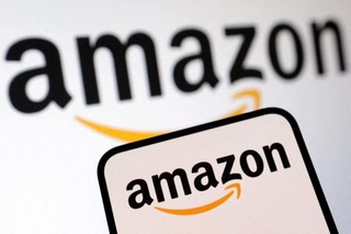 　米アマゾン・コムのロゴ＝２０２５年２月（ロイター＝共同）