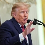 　トランプ米大統領＝９月３０日、ワシントン（ゲッティ＝共同）