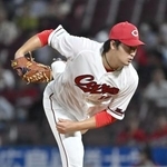 　中日戦に先発した広島・床田＝マツダ