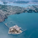 　三菱重工業が用地を取得した山口県下関市の人工島「長州出島」（同市提供）