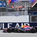 　Ｆ１バーレーンＧＰで優勝したマックス・フェルスタッペン＝４日、マレーシア・セパン（ＡＰ＝共同）