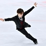 　男子フリー　演技する三浦佳生＝田中貴金属アイスアリーナ