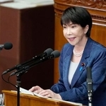 　衆院本会議で所信表明演説をする高市首相＝５日午後