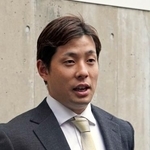 　取材に応じるソフトバンクの大江竜聖投手＝６日、みずほペイペイドーム