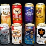　ビール大手４社の商品