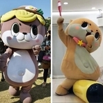 　「しんじょう君」（左）と「ちぃたん☆」（右、Ｘ〈旧ツイッター〉から）