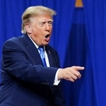　トランプ大統領＝３日（ロイター＝共同）