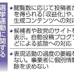 　選挙運動に関する与野党協議会の申し入れポイント